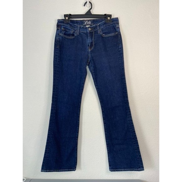 Lucky brand women's 8 29 vineland sweet and low low rise bootcut jeans dark wash - Picture 1 of 6